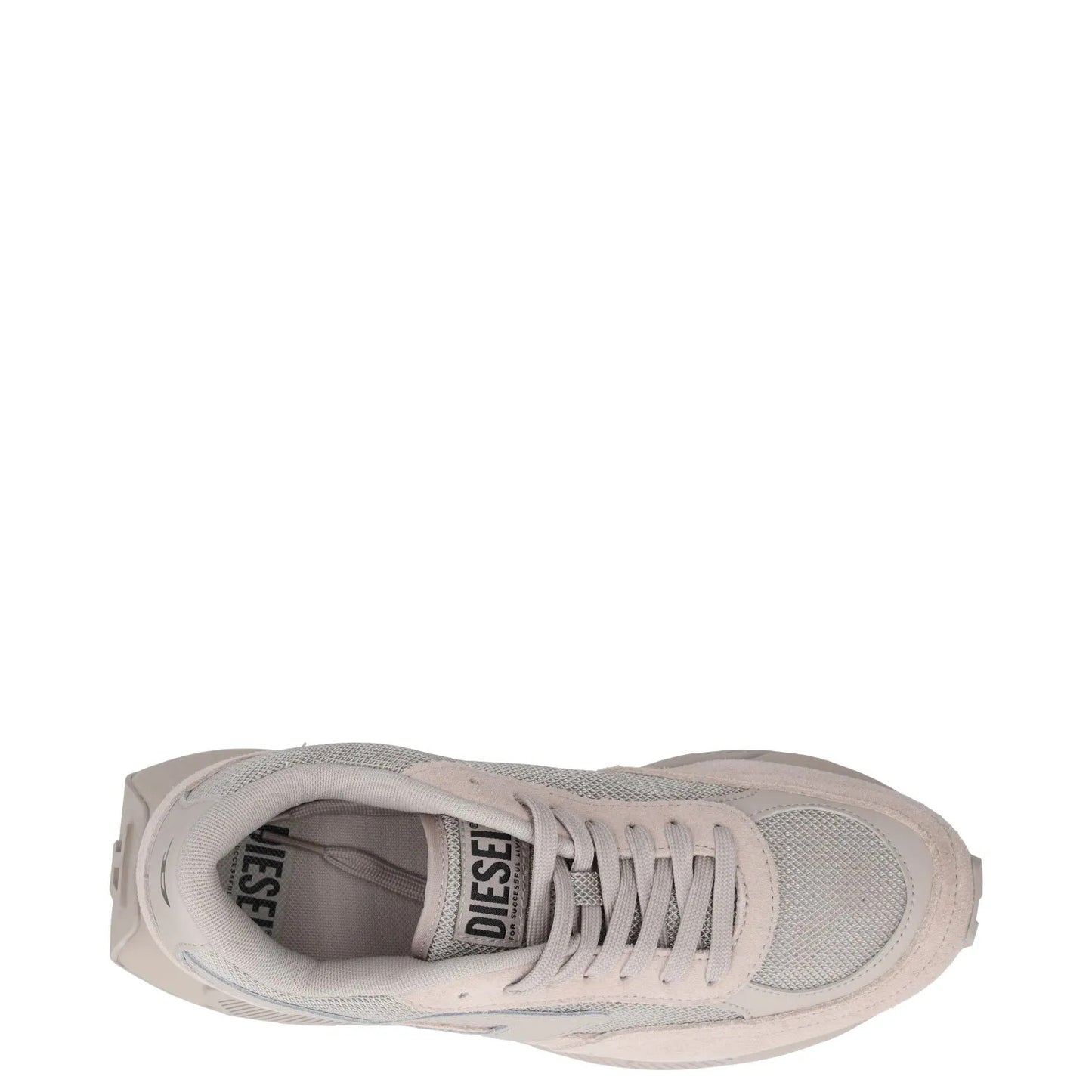 DIESEL Womens Trainers Grey Leather Low Top Lace Up Sneakers UK 7.5 RRP 145 — View 7