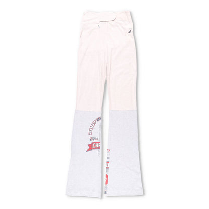 CONNER IVES Womens Flared Joggers Mixed Vintage Fibre White Logo Size M RRP 250