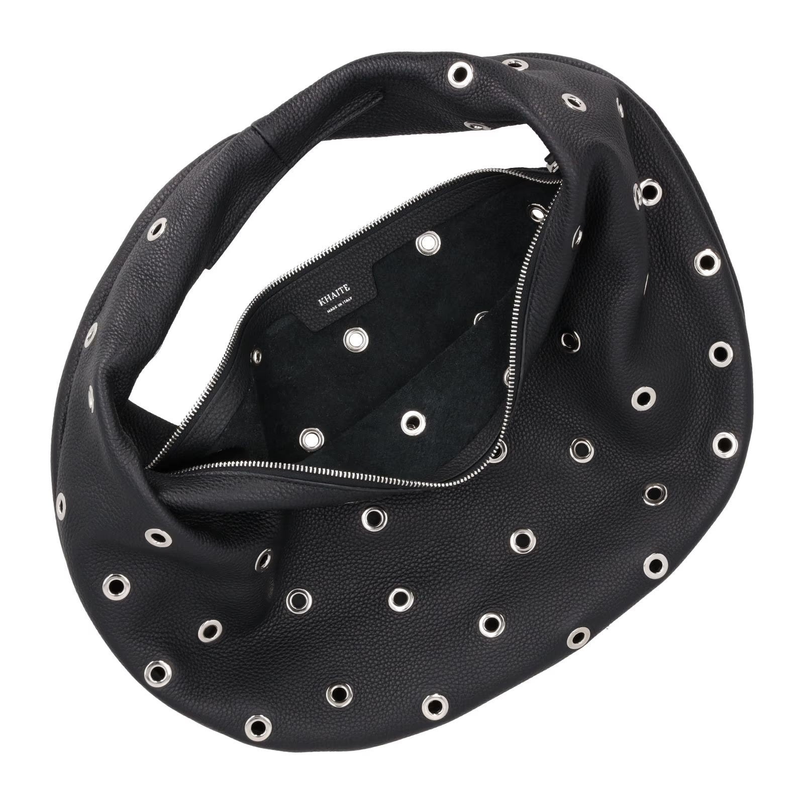 KHAITE Womens Olivia Studded Hobo Medium Shoulder Bag Black Printed OS RRP 1795 — View 6