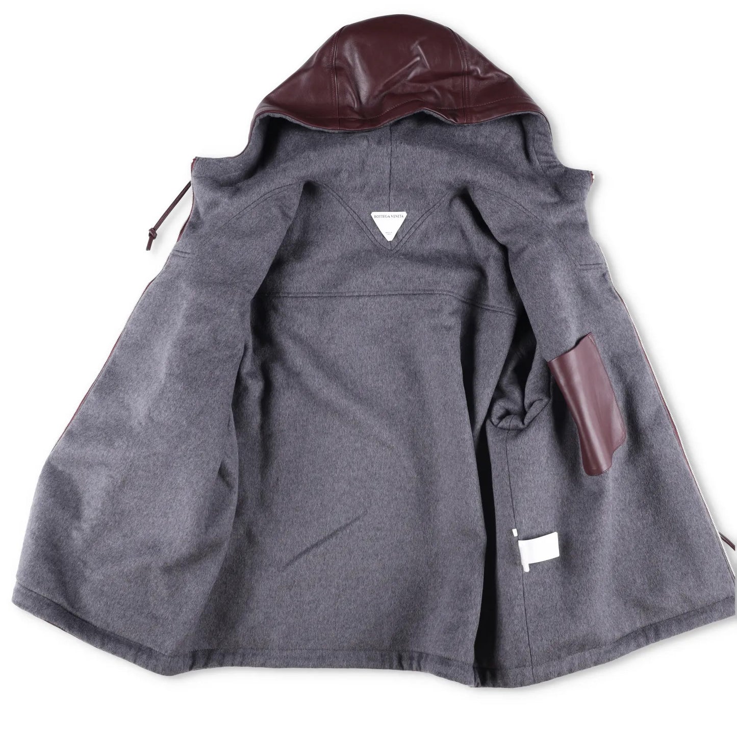 BOTTEGA VENETA Mens Nappa Wool Blouson Bomber Jacket Red Burgundy Size L RRP4900 — View 7