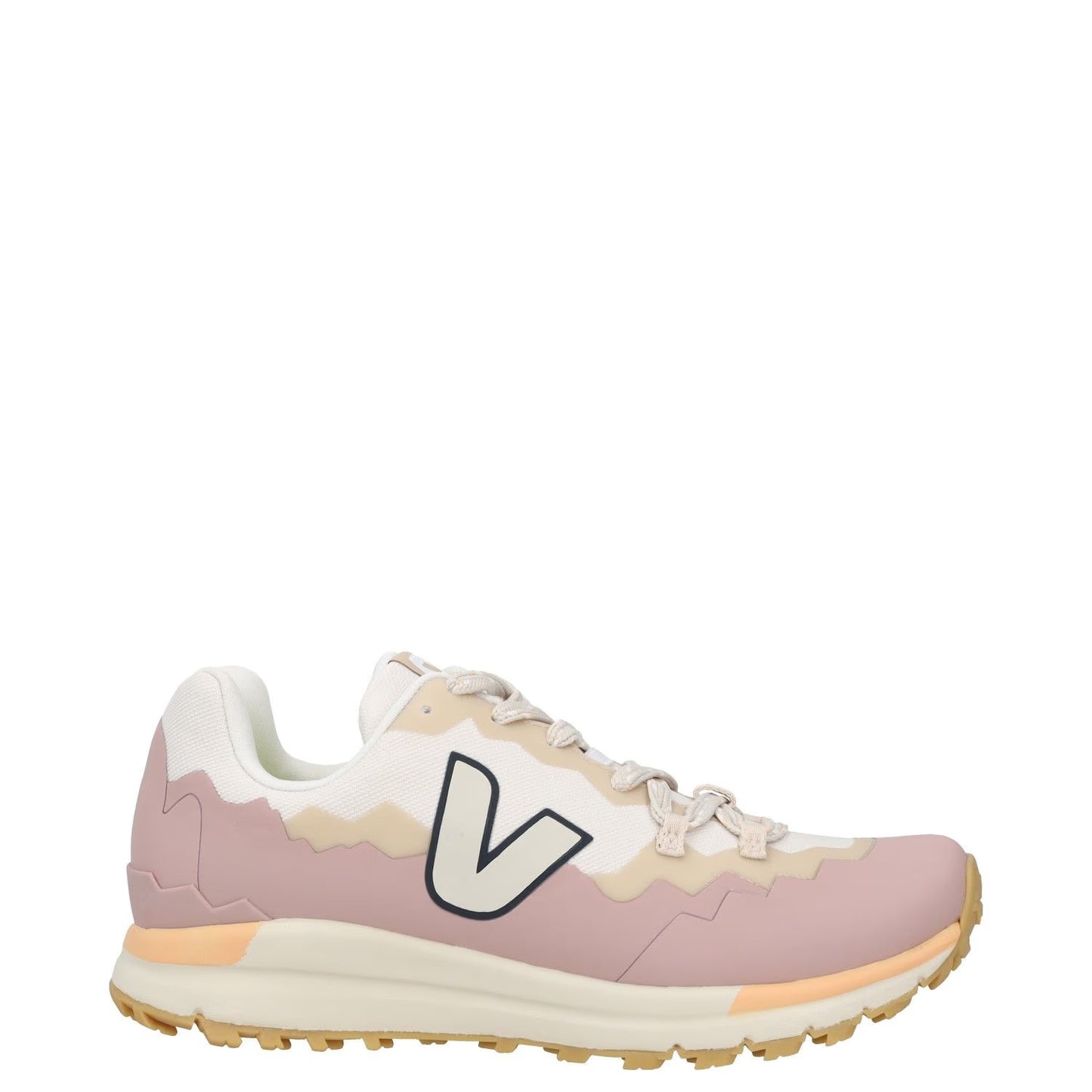 VEJA Womens Trainer Pink Synthetic Low Top Lace Up Multicoloured UK 3 RRP 140