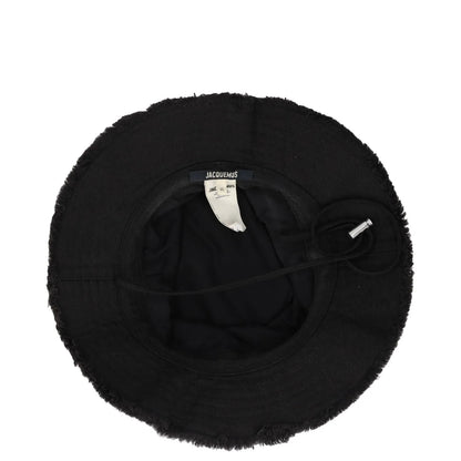 JACQUEMUS Unisex Jacqu Le Bob Artichaut Hat Black Logo Strap Size L RRP 125 — View 8