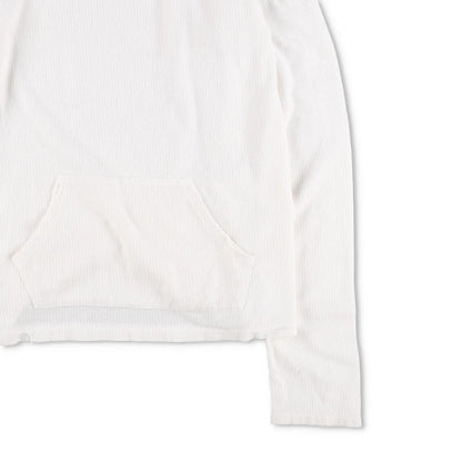 GREG LAUREN Womens White Cotton Pullover Jumper Women Crew Neck Size 3 RRP 350 — View 4
