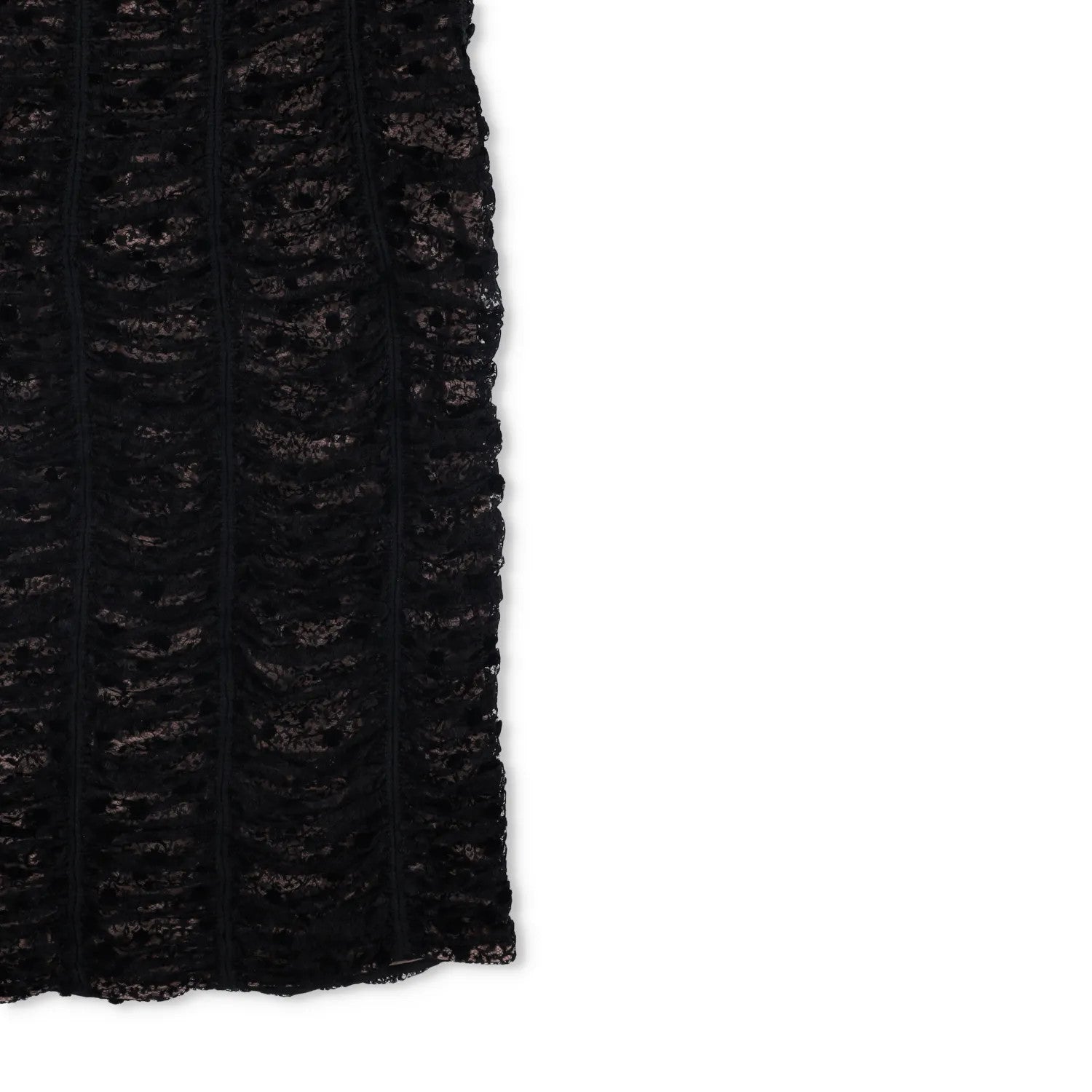 BALENCIAGA Womens Midi Dress Black Viscose Lace Strapless Size 38 RRP 800 — View 4