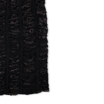 BALENCIAGA Womens Midi Dress Black Viscose Lace Strapless Size 38 RRP 800 — View 4