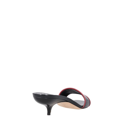MANOLO BLAHNIK Womens Hemalmu 50 Mid Heel Mule Patent Black UK7 RRP 705 — View 6