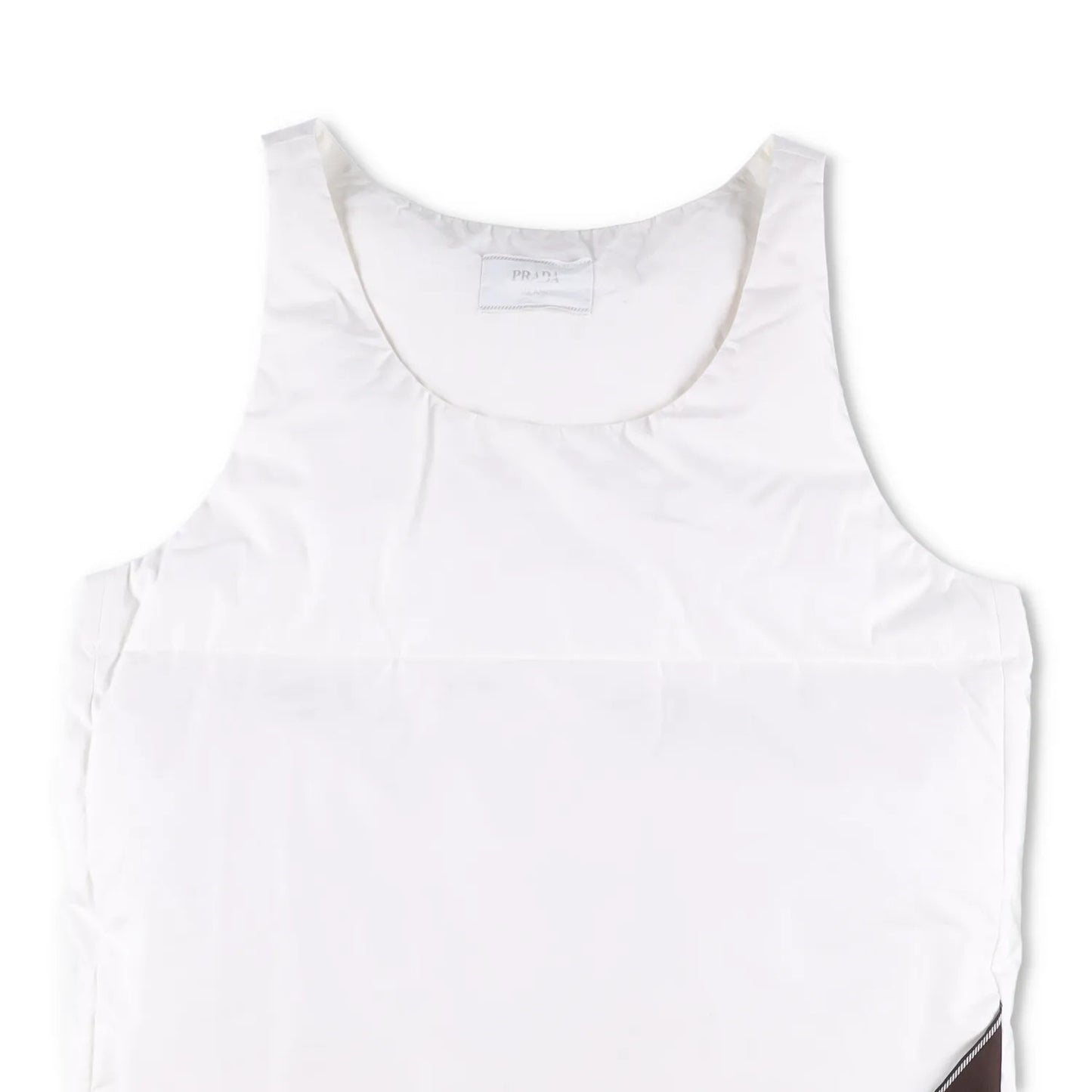PRADA Mens Tela Cotton Vest White Waistcoat Gillet Sleeveless Size L RRP 1200 — View 2