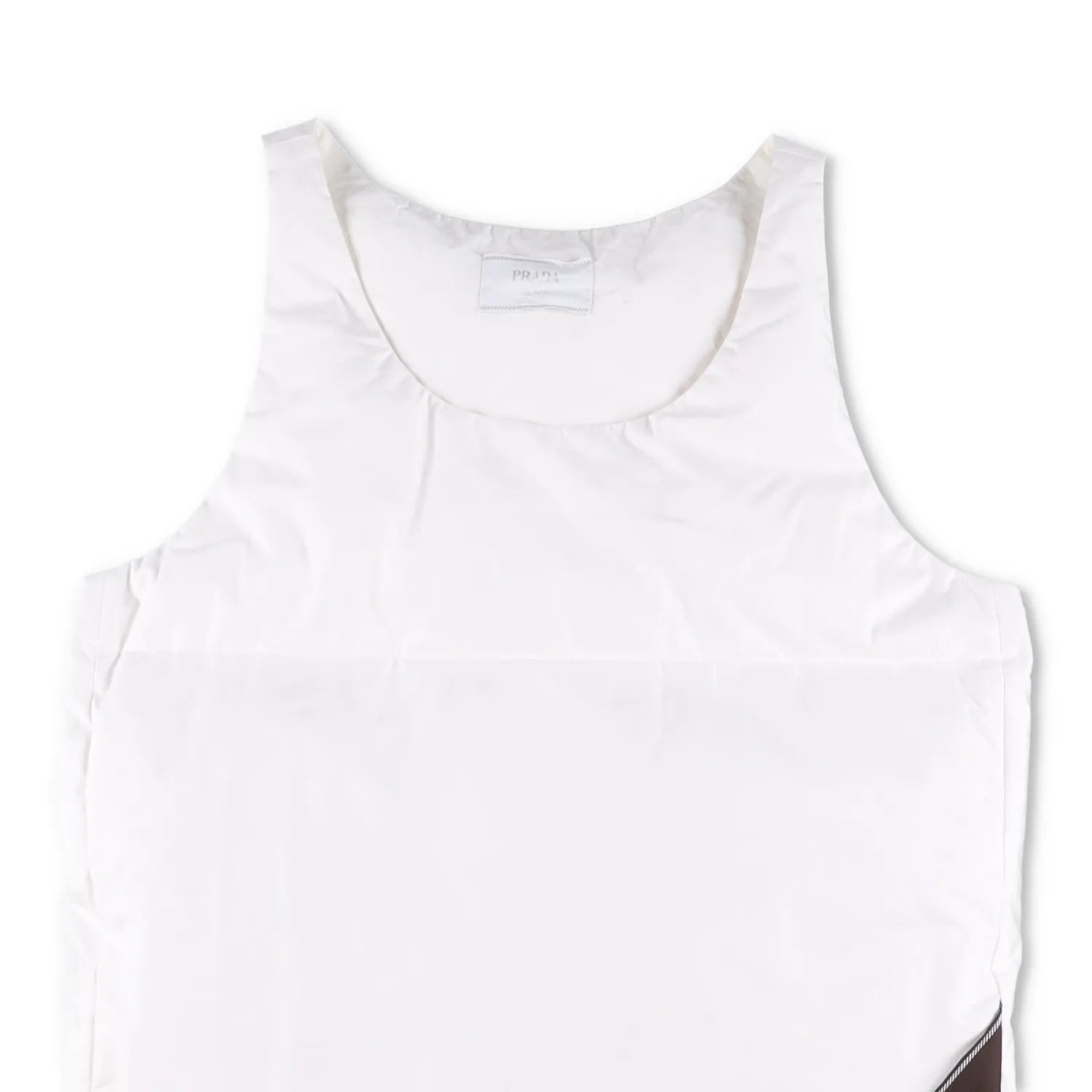 PRADA Mens Tela Cotton Vest White Waistcoat Gillet Sleeveless Size L RRP 1200 — View 2