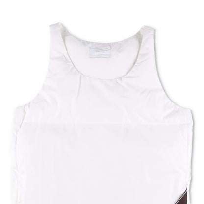 PRADA Mens Tela Cotton Vest White Waistcoat Gillet Sleeveless Size L RRP 1200 — View 2