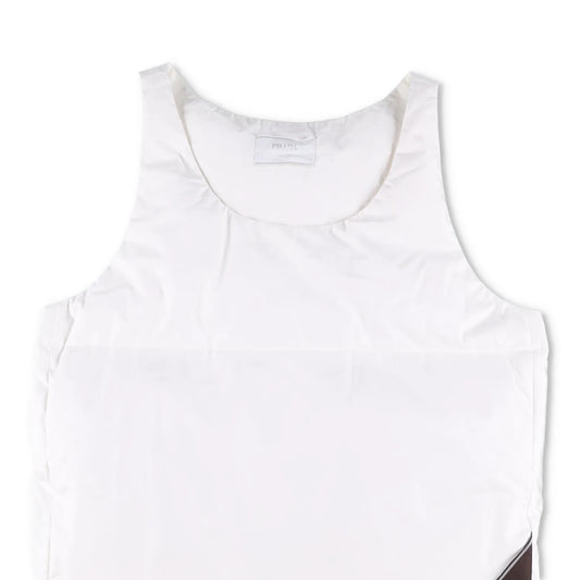 PRADA Mens Tela Cotton Vest White Waistcoat Gillet Sleeveless Size L RRP 1200 — View 2