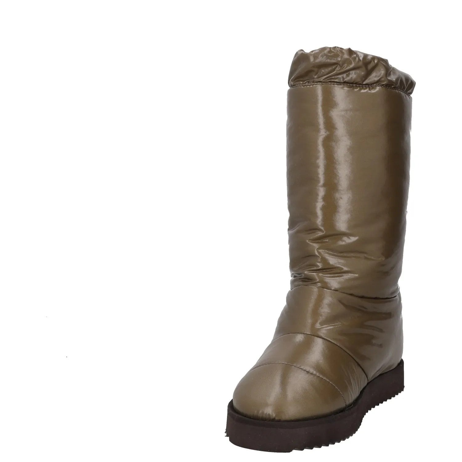 GIABORGHINI Womens Snow Boots Green Synthetic Mid Calf Drawstring UK 4 RRP 375 — View 3