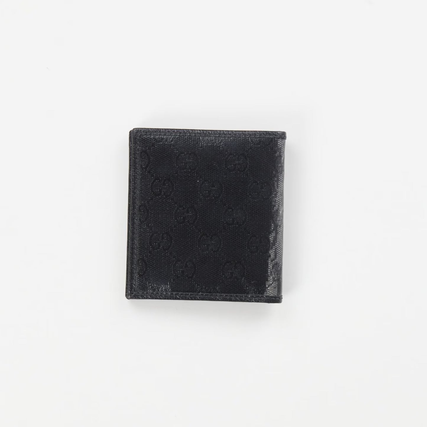 GUCCI Men's Crystal Ao Bifold Wallet Black Canvas Logo One Size RRP 300 — View 4