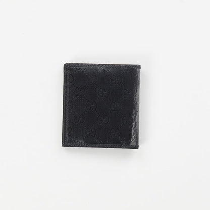 GUCCI Men's Crystal Ao Bifold Wallet Black Canvas Logo One Size RRP 300 — View 4