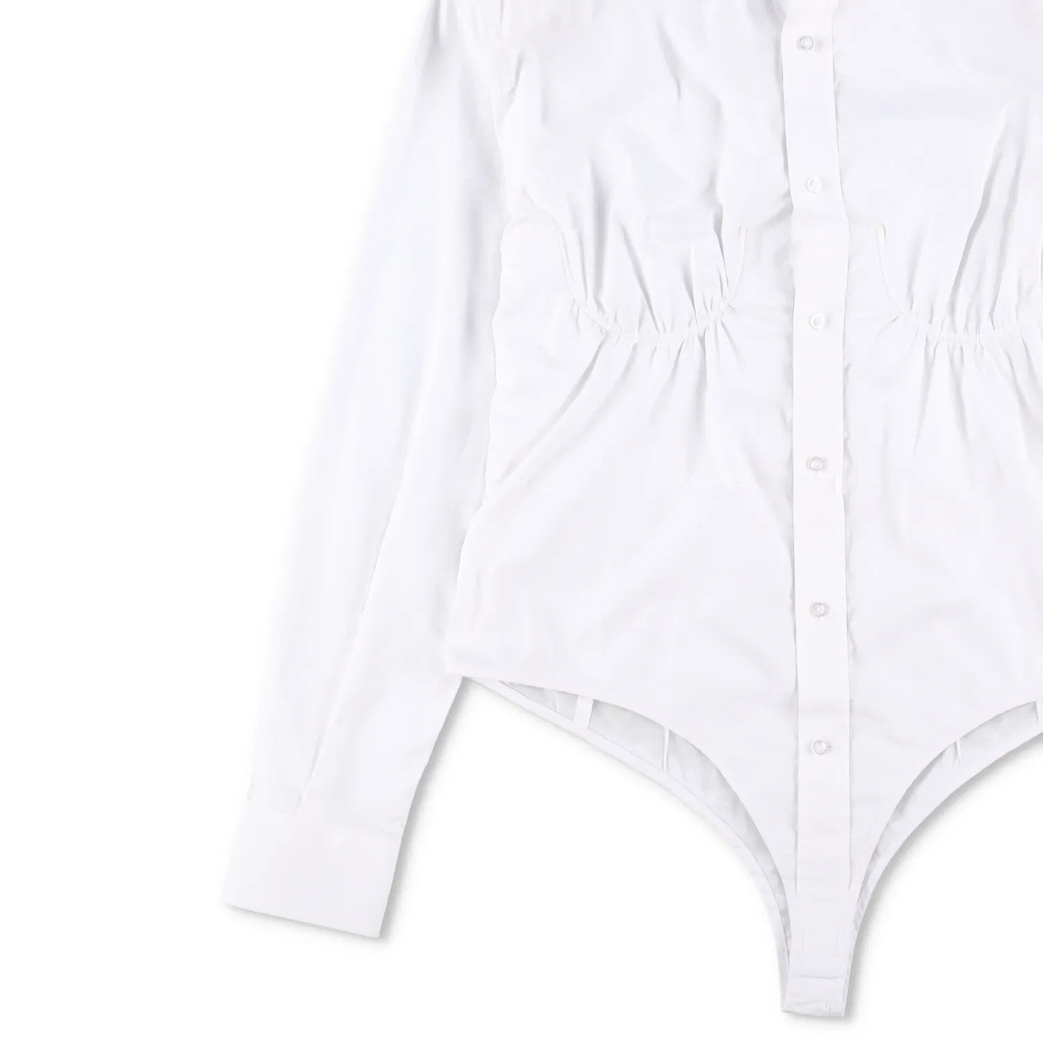 BETTTER Womens Fitted Bra Shirt White Basic Button-Up White Size S RRP 530 — View 3