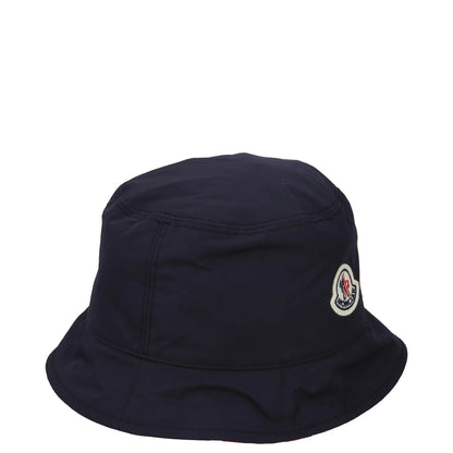 MONCLER Mens Bucket Hat Blue Logo Polyester Lightweight Size M RRP 296 — View 9