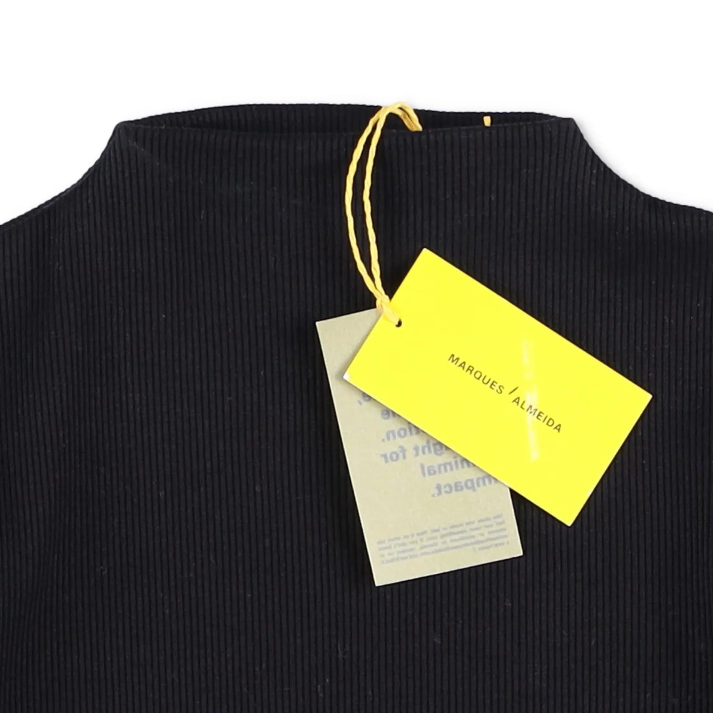 Marques'Almeida Womens Turtleneck Blouse Mikado Puff Longsleeve Black XS RRP 255 — View 5