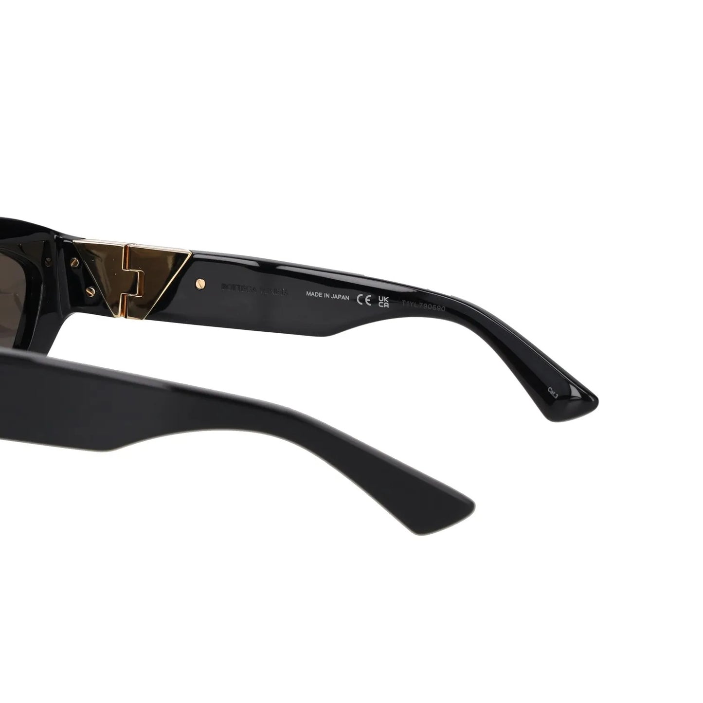BOTTEGA VENETA Womens Sunglasses Geometric Black Acrylic Tinted Lenses OS RRP385 — View 10