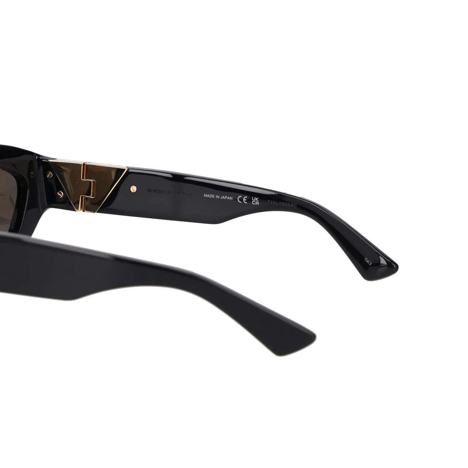 BOTTEGA VENETA Womens Sunglasses Geometric Black Acrylic Tinted Lenses OS RRP385 — View 10