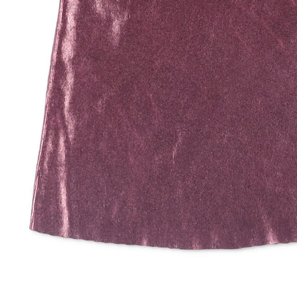 DIESEL Womens Knitwear Mini Skirt Shades Of Metallic Foil Total Purple S RRP 185 — View 3