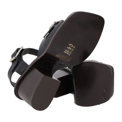 LEMAIRE Womens Strappy Heels Black Leather Calf Buckle Open Toe UK 5 RRP 631.6 — View 8