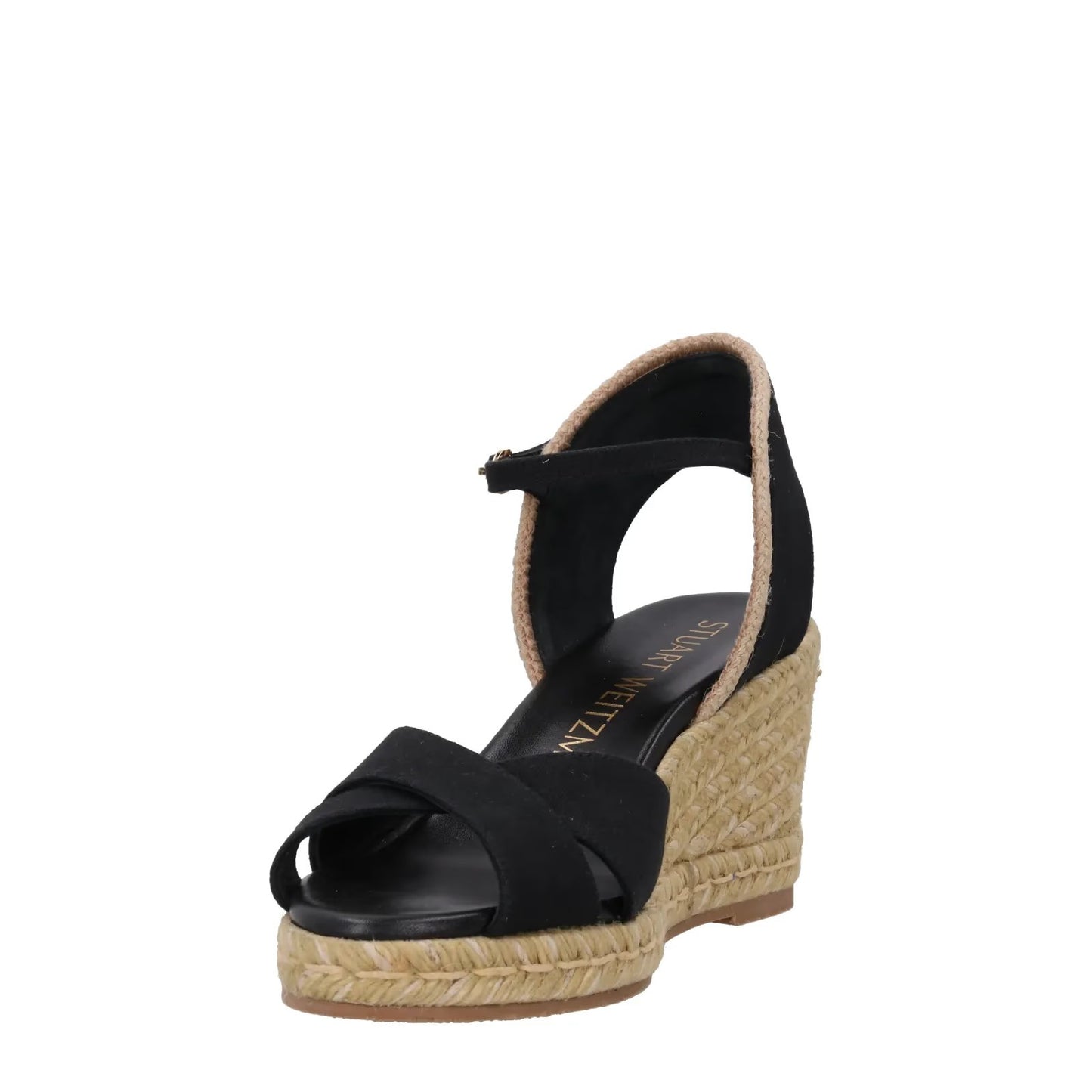 Stuart Weitzman Womens Mirela li Espadrilles Wedge Black Canvas UK 7 RRP 295 — View 3
