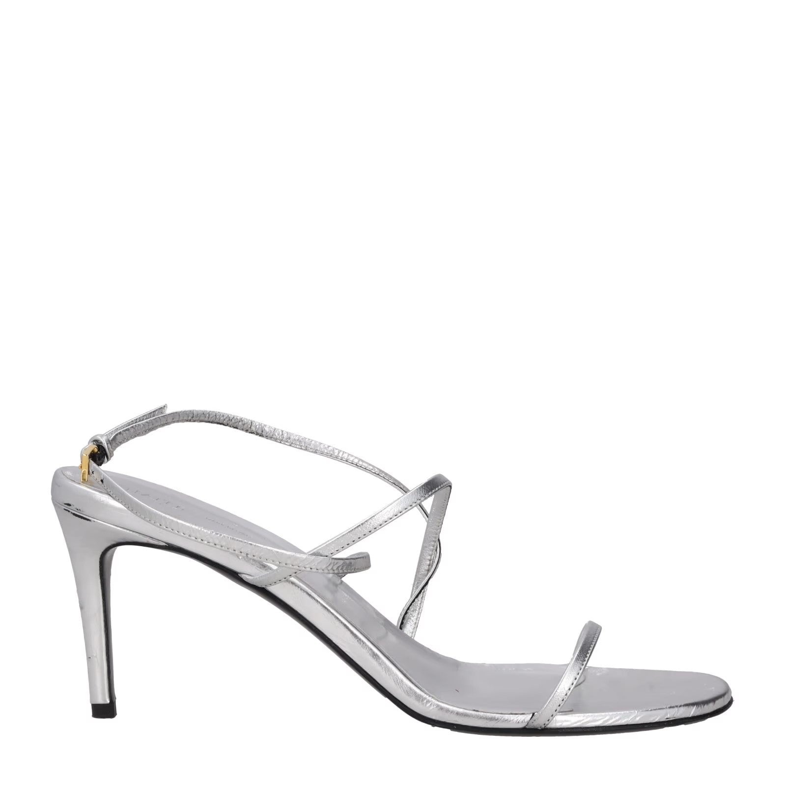 KHAITE Women Khaite Loop 75 Strappy High Heel Sandal White UK 7 RRP 744
