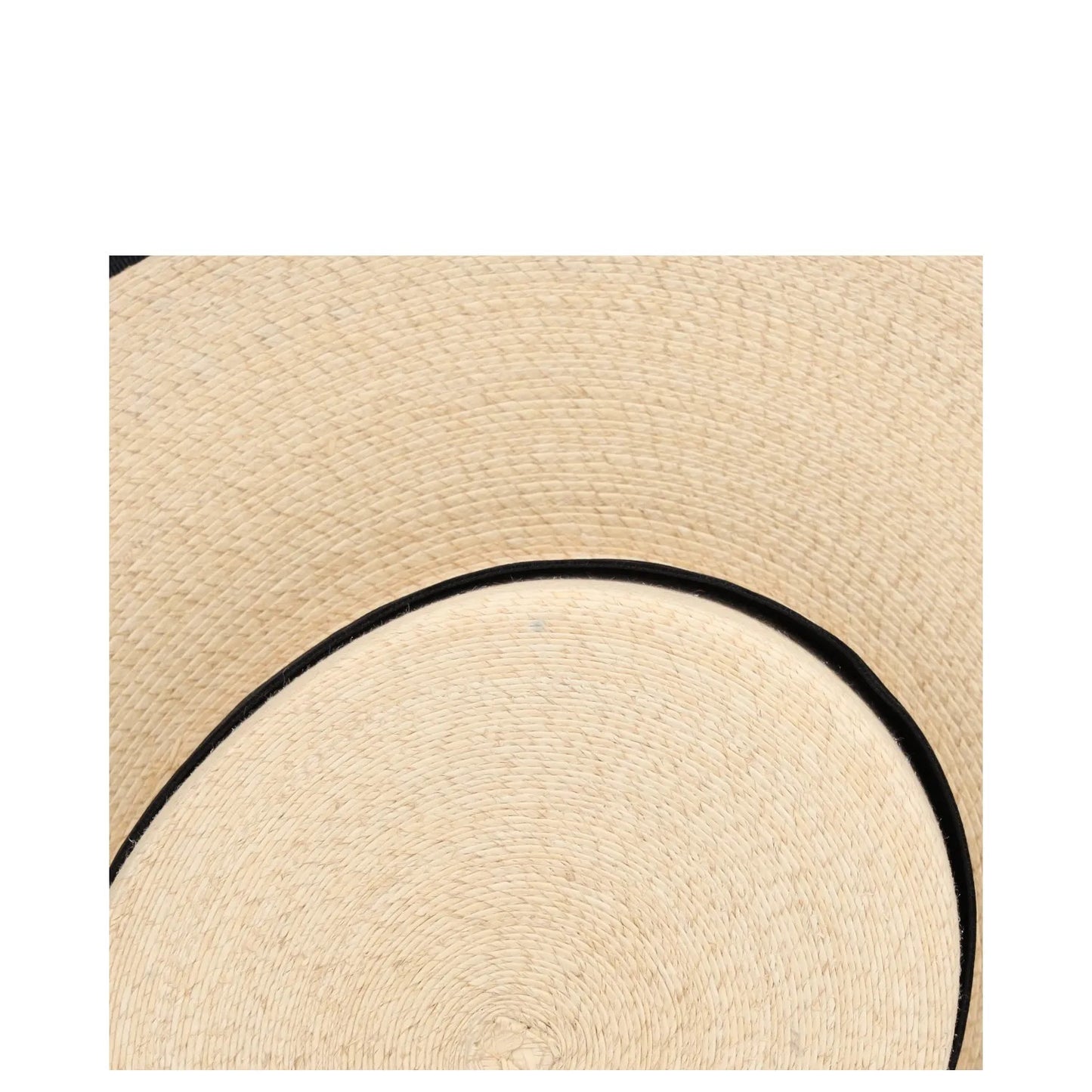 ELIURPI Womens Sun Hat Beige Straw Black Bow Accent And Trim Size M RRP 300 — View 8