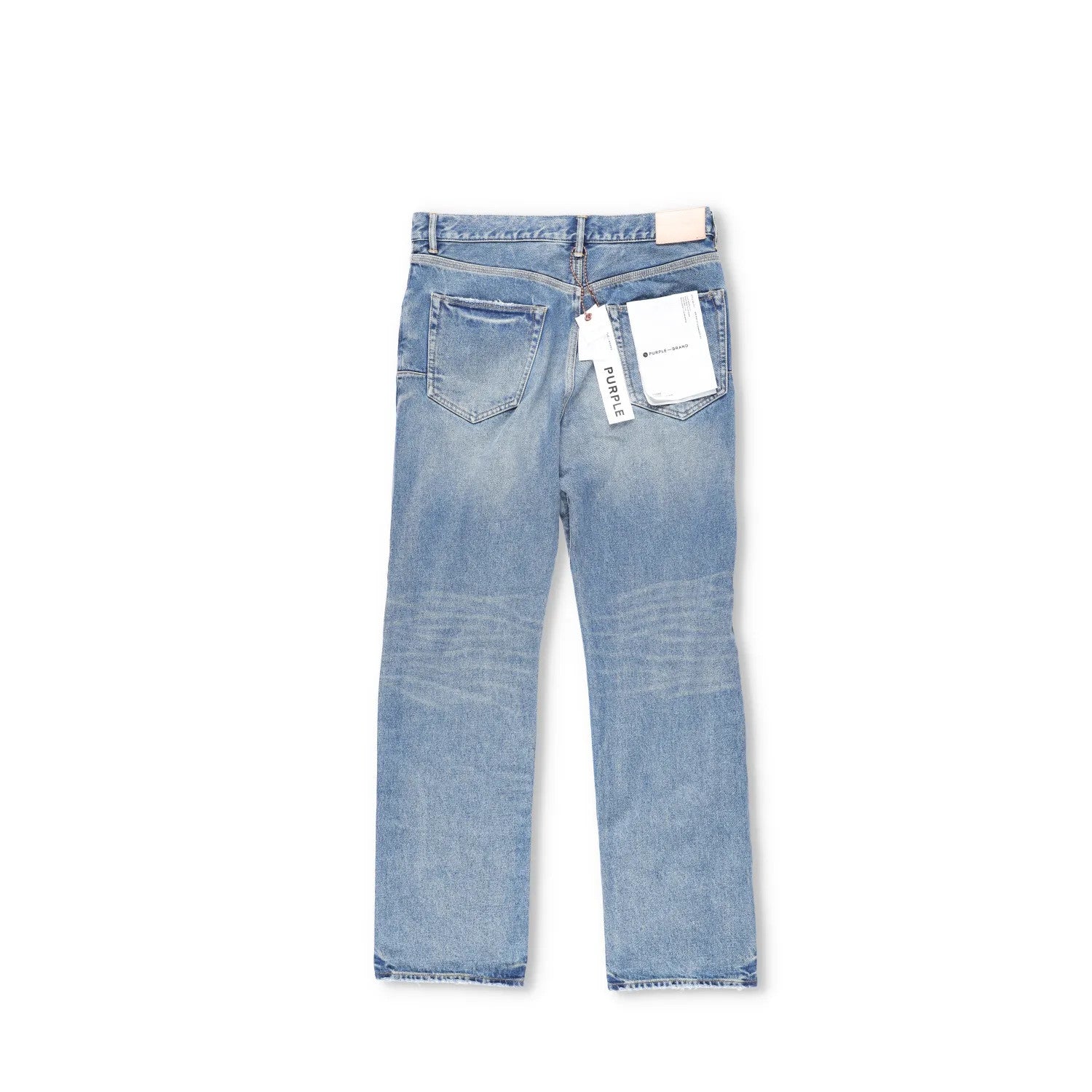 PURPLE BRAND Mens Vintage Knee Slit Blue Straight Leg Jeans Size 34 RRP 325 — View 8