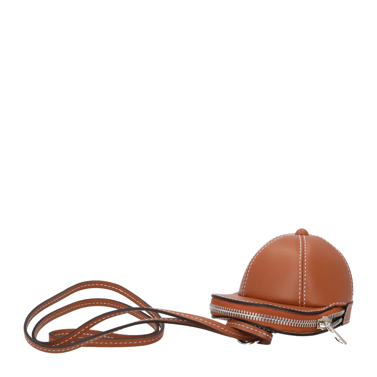 J.W. ANDERSON Womens Nano Cap Crossbody Bag Leather Pecan Size S RRP 295 — View 4
