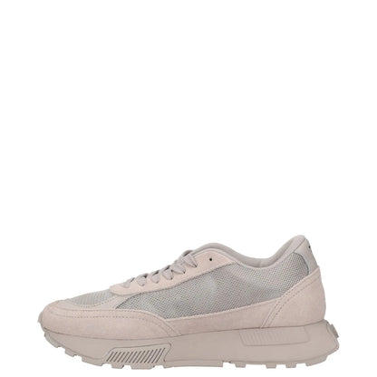 DIESEL Womens Trainers Grey Leather Low Top Lace Up Sneakers UK 7.5 RRP 145 — View 4