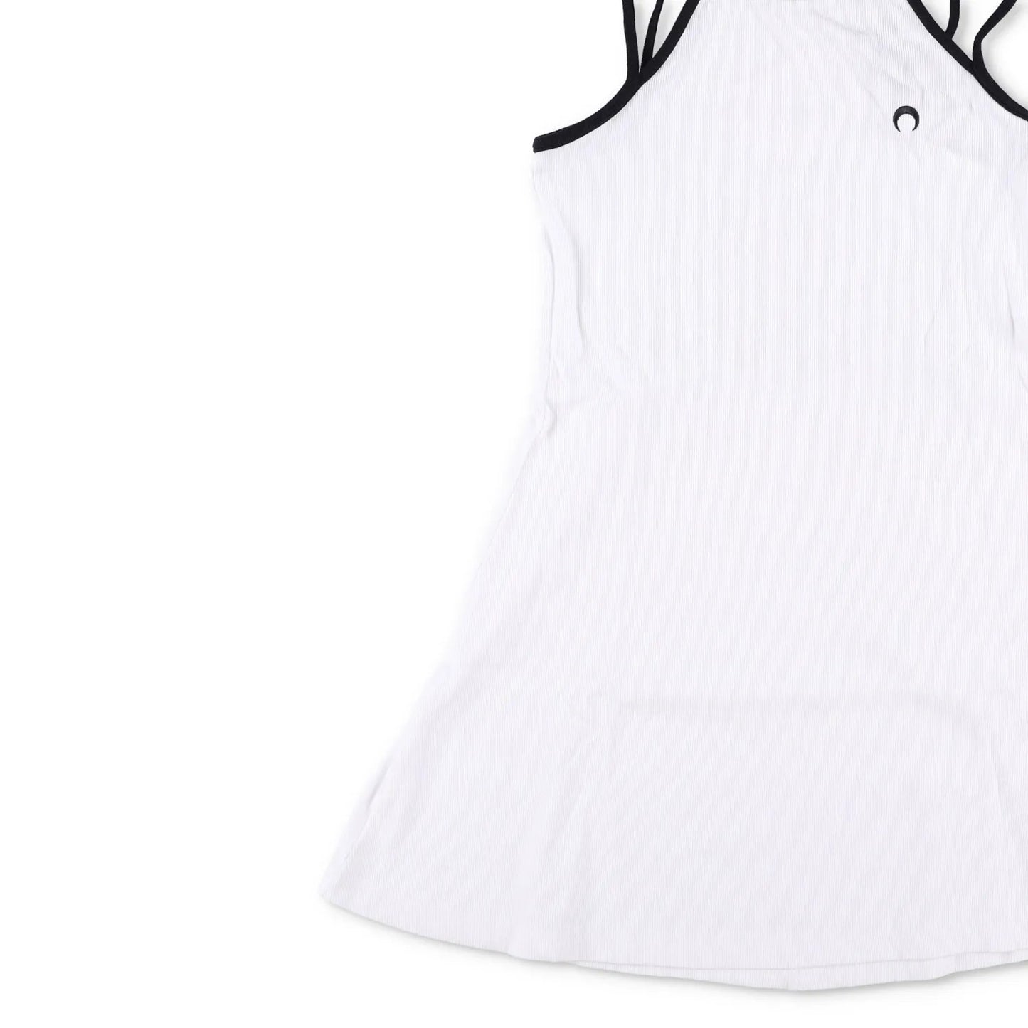 MARINE SERRE Womens Organic Cotton Tennis Court Dress White Mini Size M RRP 185 — View 3