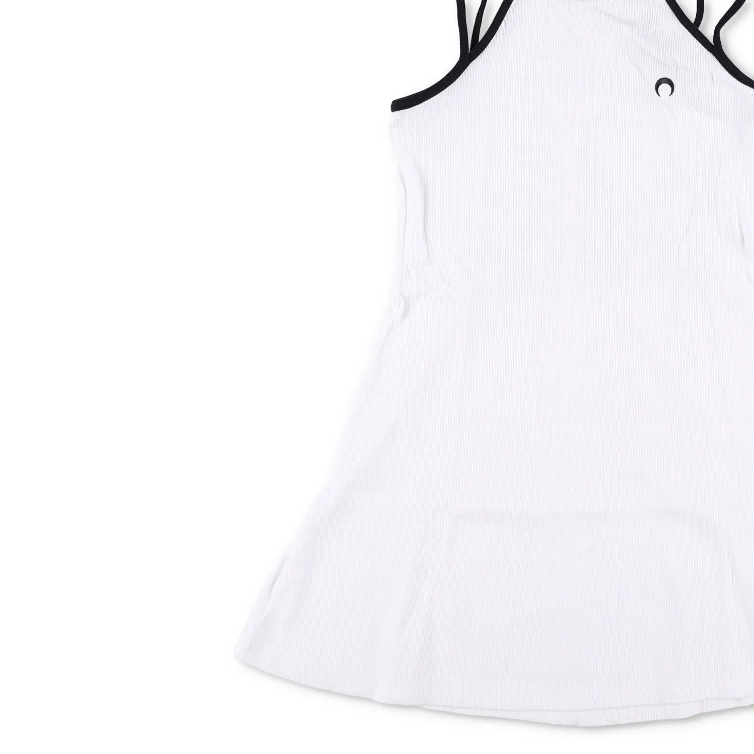 MARINE SERRE Womens Organic Cotton Tennis Court Dress White Mini Size M RRP 185 — View 3