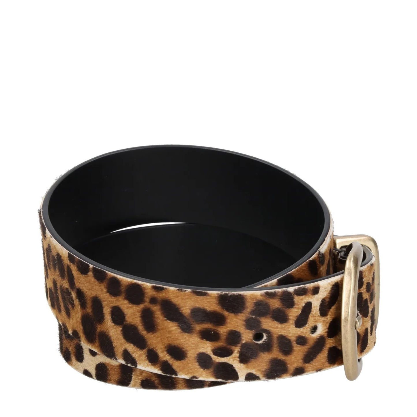 DOLCE & GABBANA Womens Waist Belt Leopard Print Gold Buckle Size 80 RRP 350 — View 6
