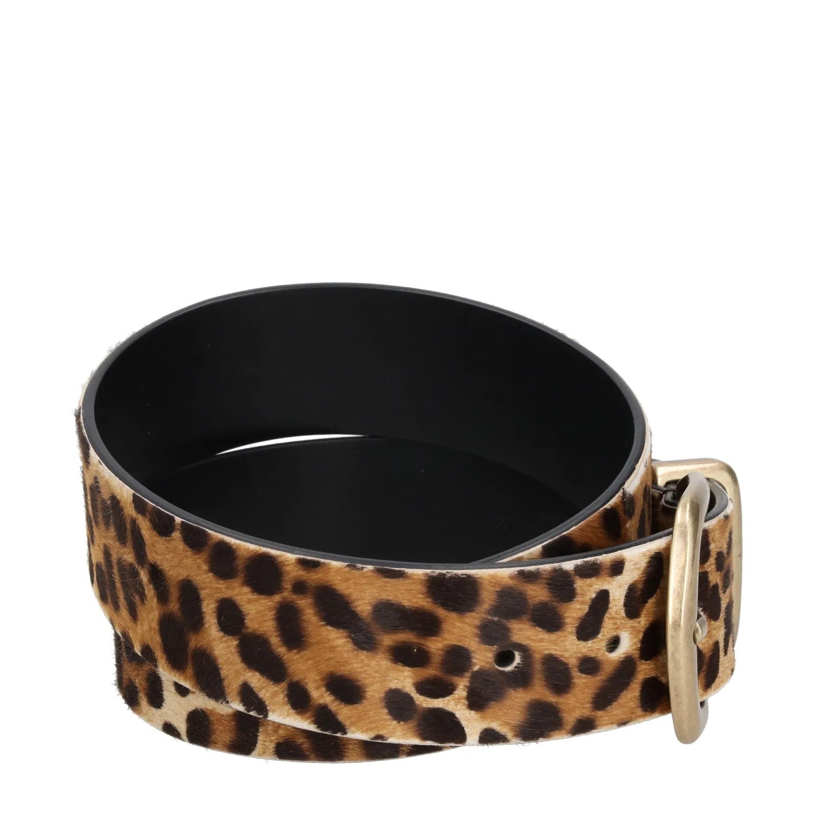 DOLCE & GABBANA Womens Waist Belt Leopard Print Gold Buckle Size 80 RRP 350 — View 6