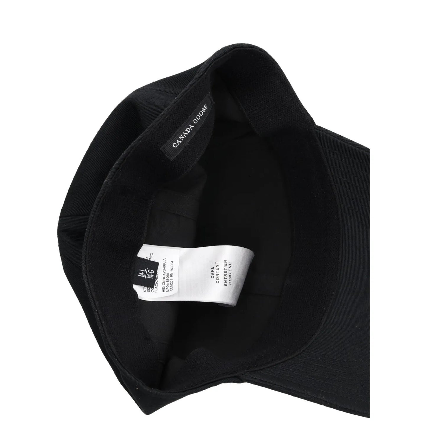 CANADA GOOSE Mens Tonal Cap Baseball Hat Black Front CG Logo Size M RRP 250 — View 8