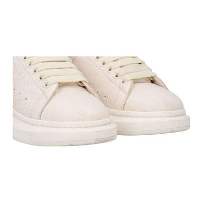 ALEXANDER MCQUEEN Mens Chunky Grain Sneaker Leather White Low Top EU 42 RRP 595 — View 9