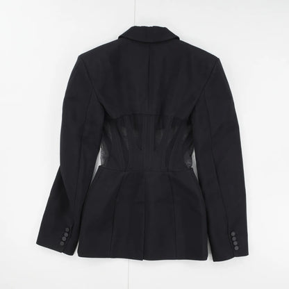 MUGLER Women's Black Basic Jacket Zip Closure Long Sleeve Size 34 RRP 1870 — View 9