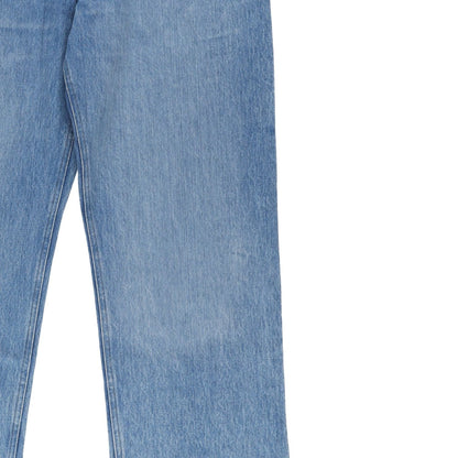 AARON ESH Mens Puddle Jean Blue Wash Flared Relaxed Fit High Rise Size 36 RRP403 — View 3