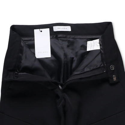 DELADA Mens Cargo Trousers Black Wool Blend Elastic Cuffs Size 25 RRP 250 — View 10