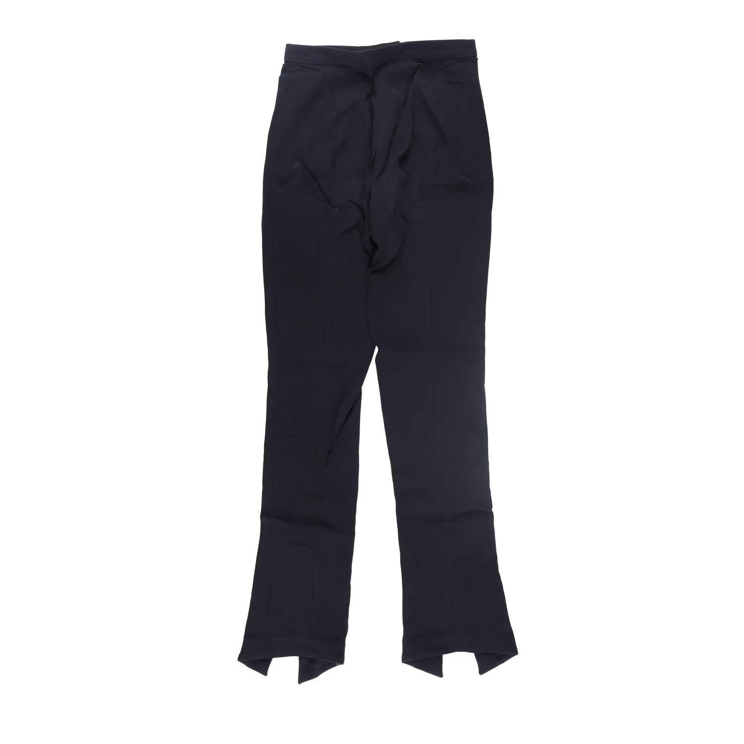 MUGLER Womens Trousers Flared Leg with Front Slits Black Size 36 RRP 770 — View 10