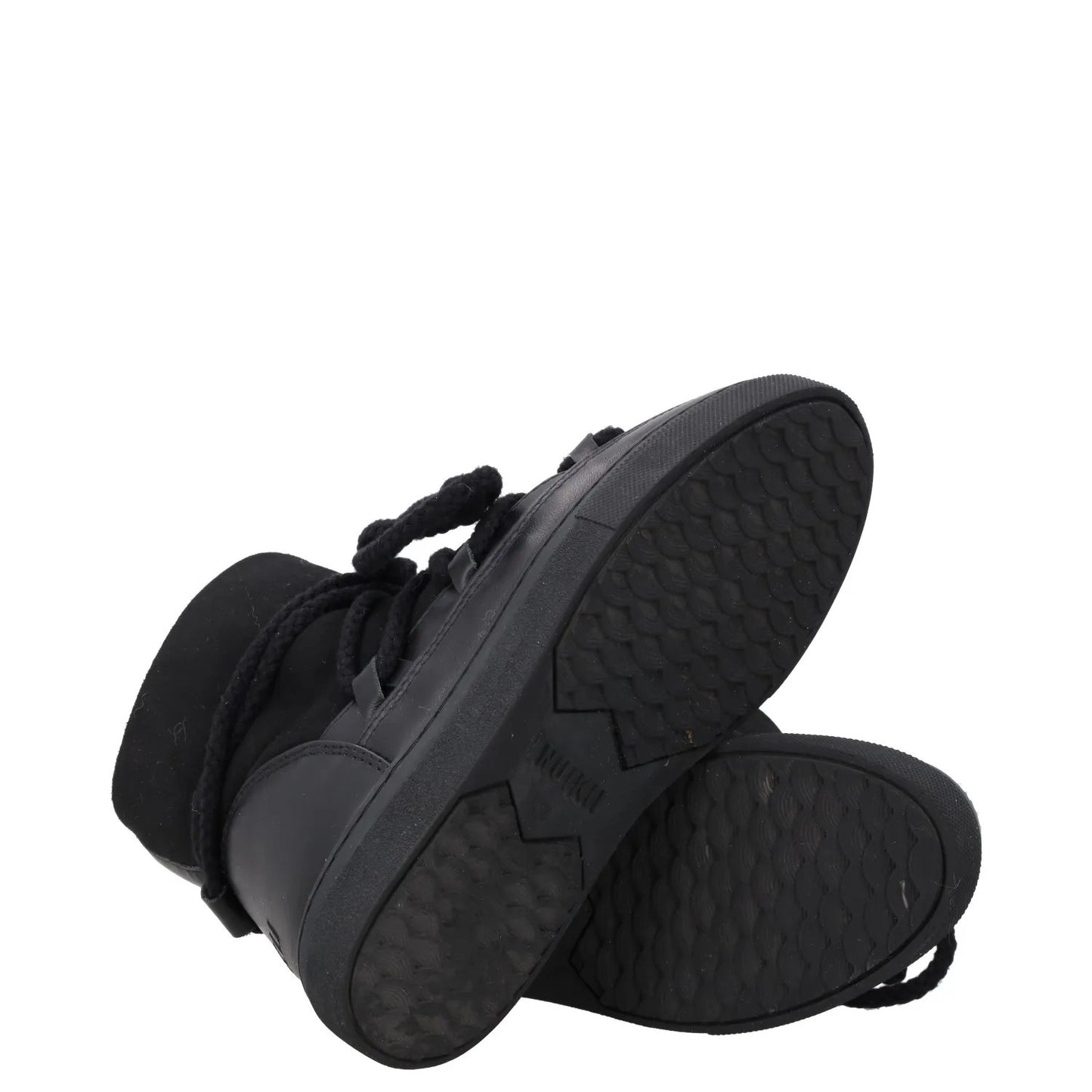INUIKII Womens Snow Boots Rubber Sole Suede Shearling Lined Black EU 36 RRP 226 — View 9
