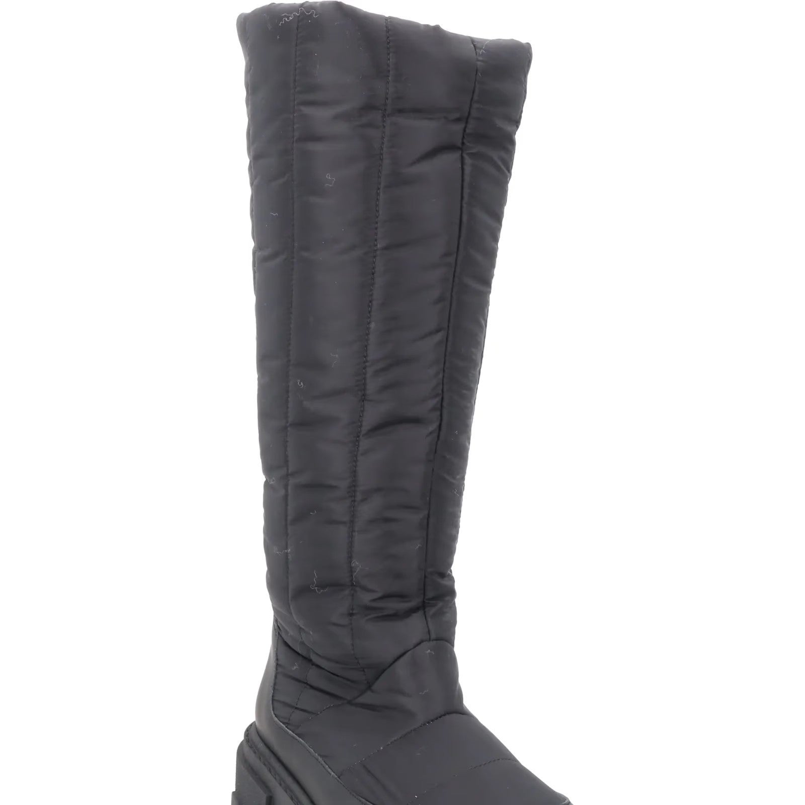 GIA COUTURE Womens Knee High Boot Black Fabric Flat Rubber Padded EU35 RRP500 — View 8