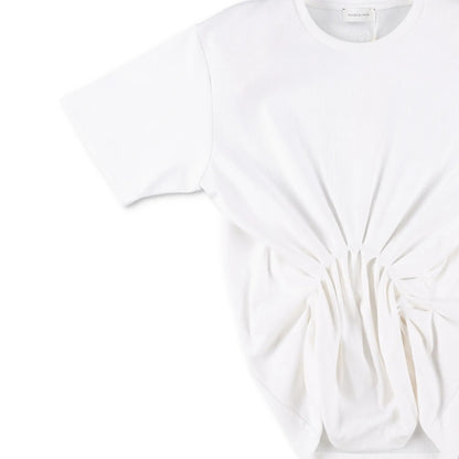 MAGDA BUTRYM Womens Re25 T-Shirt 01 Ruffle Short Sleeve Crop White 34 RRP 330 — View 4