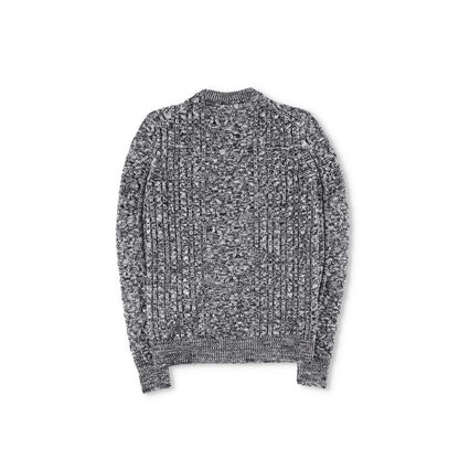 DIOR Womens Jumper Grey Wool Cable Knit Crew Neck Pullover Size M RRP 1500 — View 7