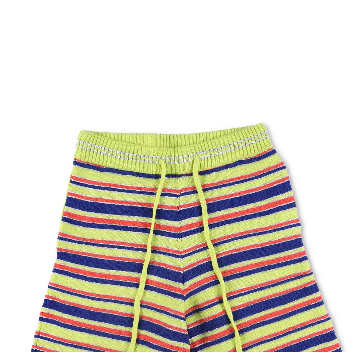 AGBOBLY Mens Multi-Stripe Knit Bermuda Shorts Multicoloured Knit Size L RRP 785 — View 2