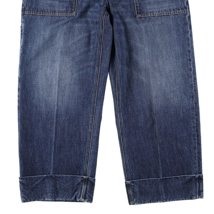 BOTTEGA VENETA Womens Jeans Straight High Waist Ankle Length Denim 40 RRP 860 — View 7