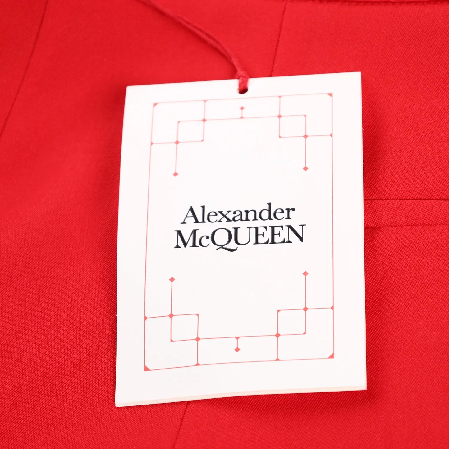 ALEXANDER MCQUEEN Womens Bow Knot Shorts Mini Red Flat Front Size 38 RRP 1205 — View 6