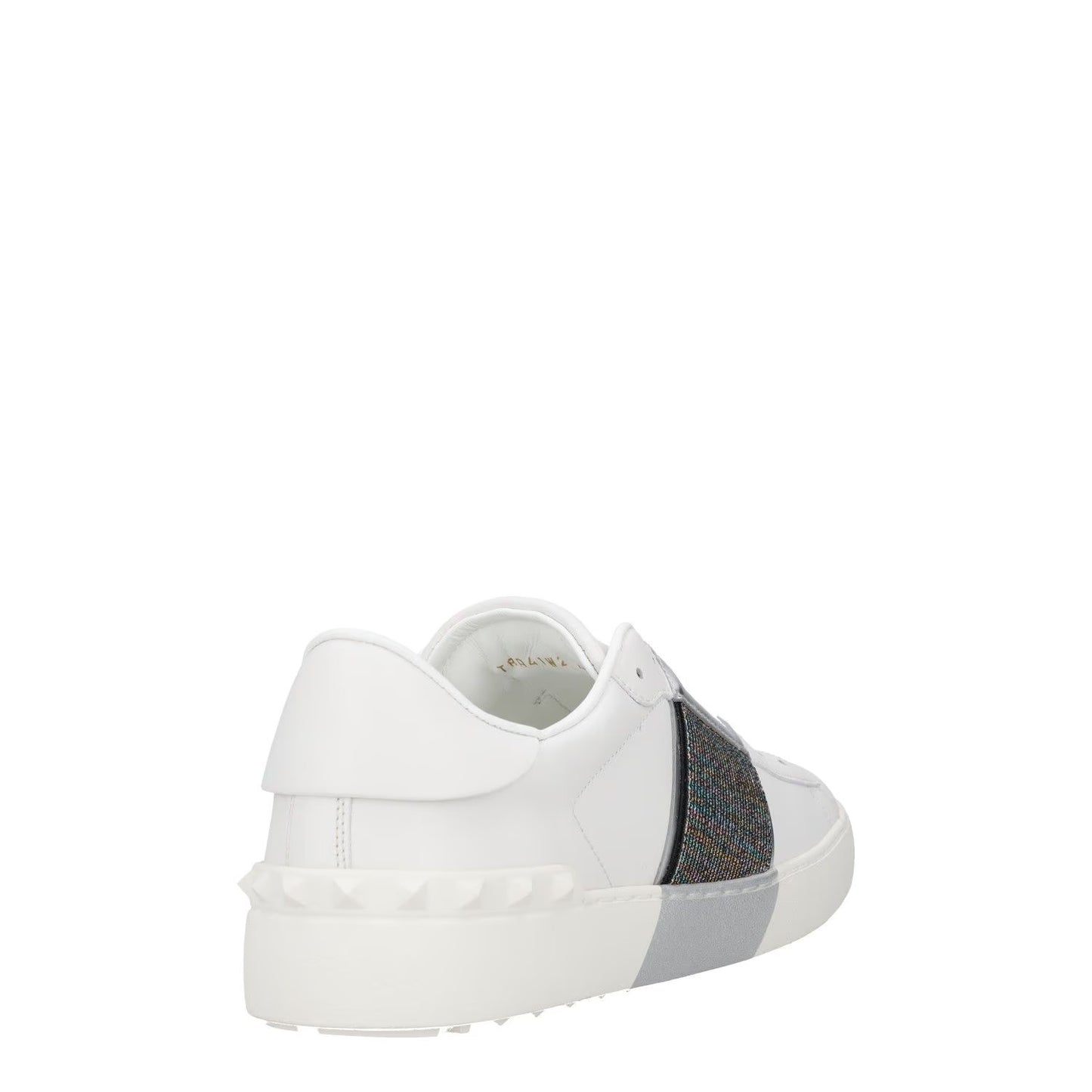 VALENTINO Womens Trainers White Grey Leather Low Top Lace Up UK 7 RRP 680 — View 6