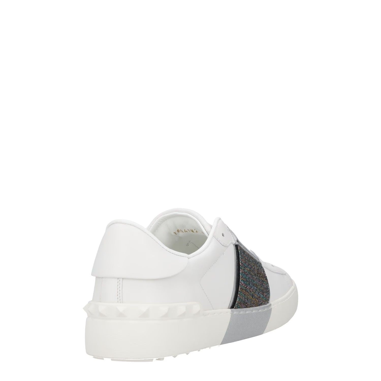 VALENTINO Womens Trainers White Grey Leather Low Top Lace Up UK 7 RRP 680 — View 6