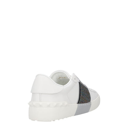 VALENTINO Womens Trainers White Grey Leather Low Top Lace Up UK 7 RRP 680 — View 6